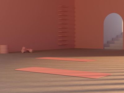 Clean minimalist workout space with natural lighting